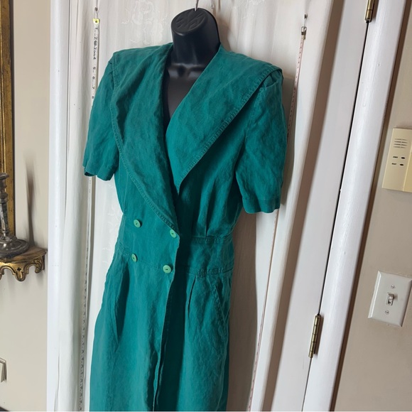 Vintage Demore Linen Dress - Picture 2 of 8